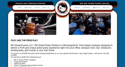Desktop Screenshot of 5thstreetpokerparties.com